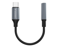 Przejściówka Wozinsky Adapter USB-C mini jack 3,5mm czarny WACM-01